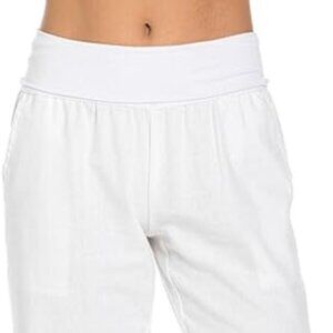 Women's Comfy Fold Over Linen Pants